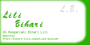 lili bihari business card
